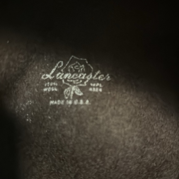 Vintage Lancaster  100% wool hat Brown with faux fur rim - Picture 5 of 5